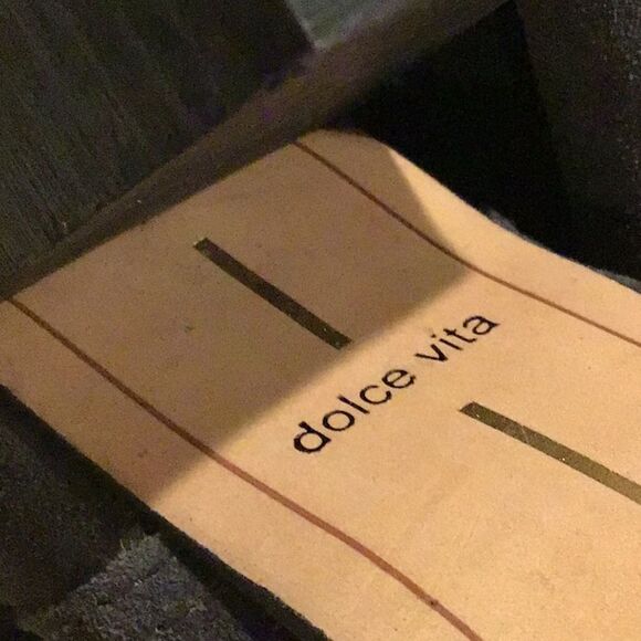 Dolce Vita Gray Suede Leather Soft Structure Western Style Heeled Ankle Boots - Picture 8 of 16